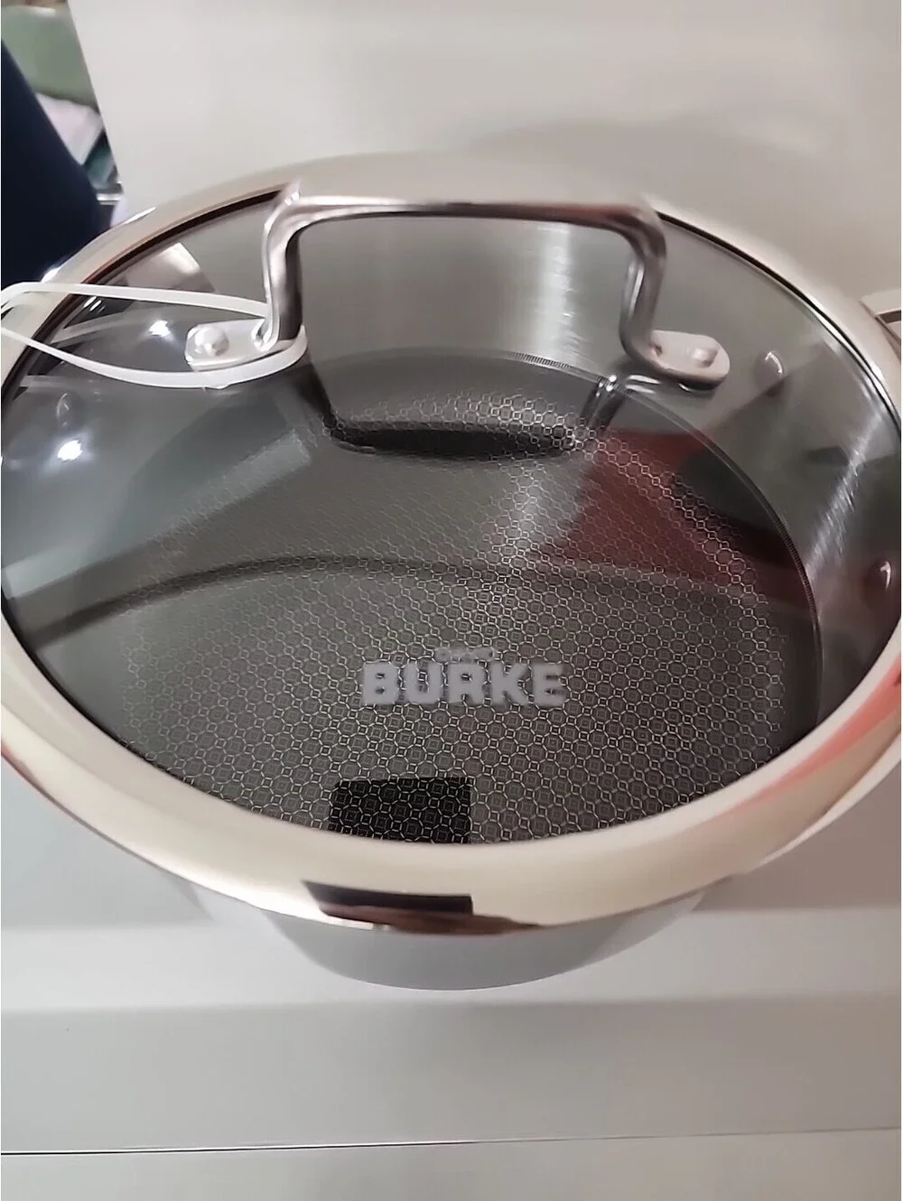 David Burke Geo Clad Series 5-qt Try-Ply Dutch Oven With Lid New Stainless Steel